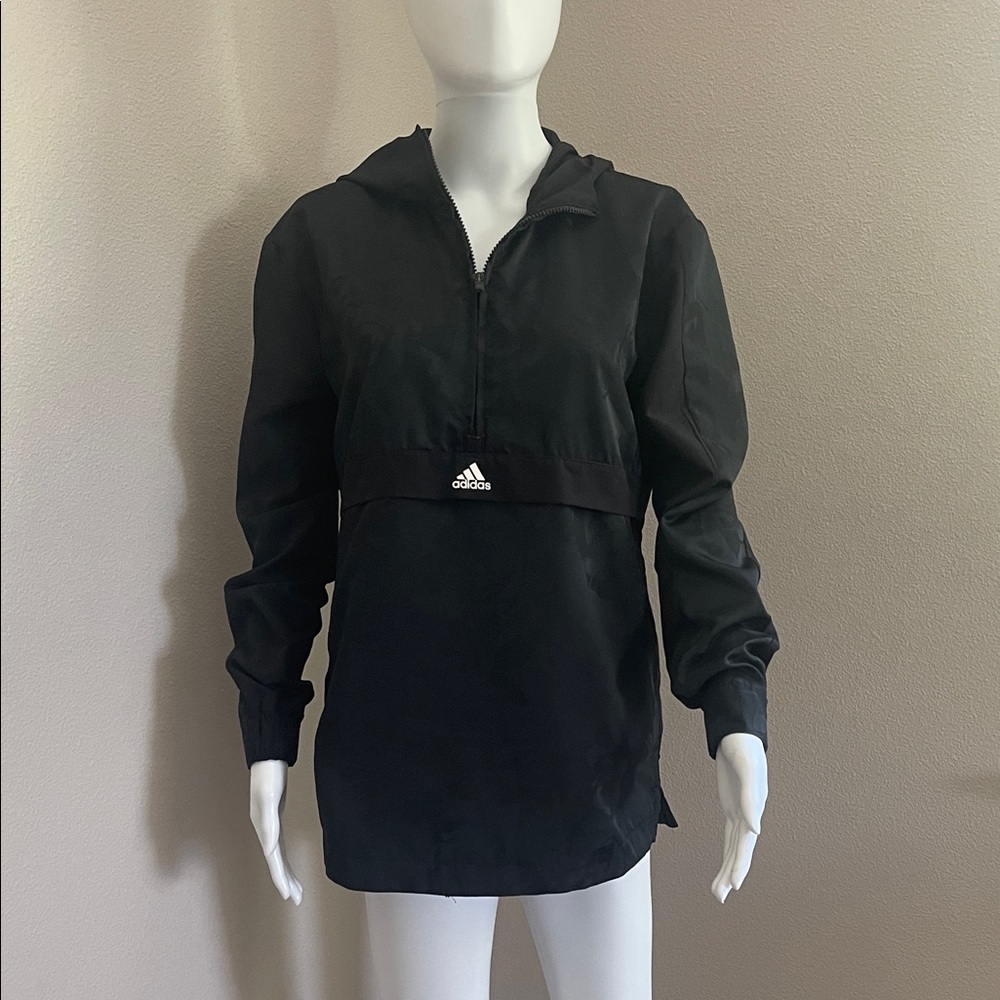 Adidas Women's Black Hooded Utility Jacket